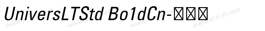 UniversLTStd Bo1dCn字体转换